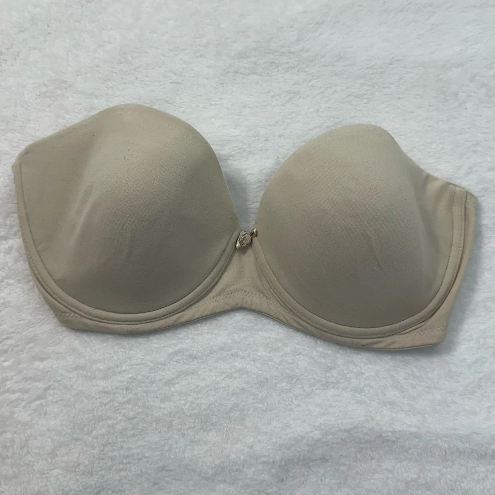 Victoria's Secret Strapless Push Up Cream Contour Bra Intimates - Picture 2 of 8
